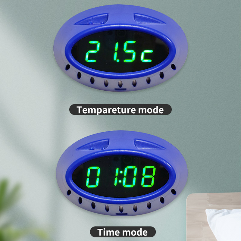 家居智能数字时间+温度计 移动USB可充电